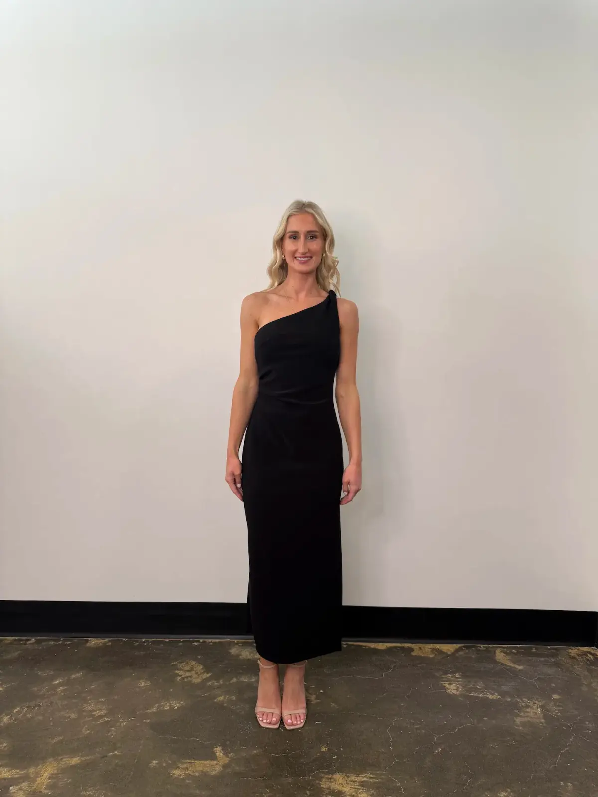 BEC & BRIDGE ARIVEN ASYM MIDI DRESS / BLACK / SIZE 10 - Image 1