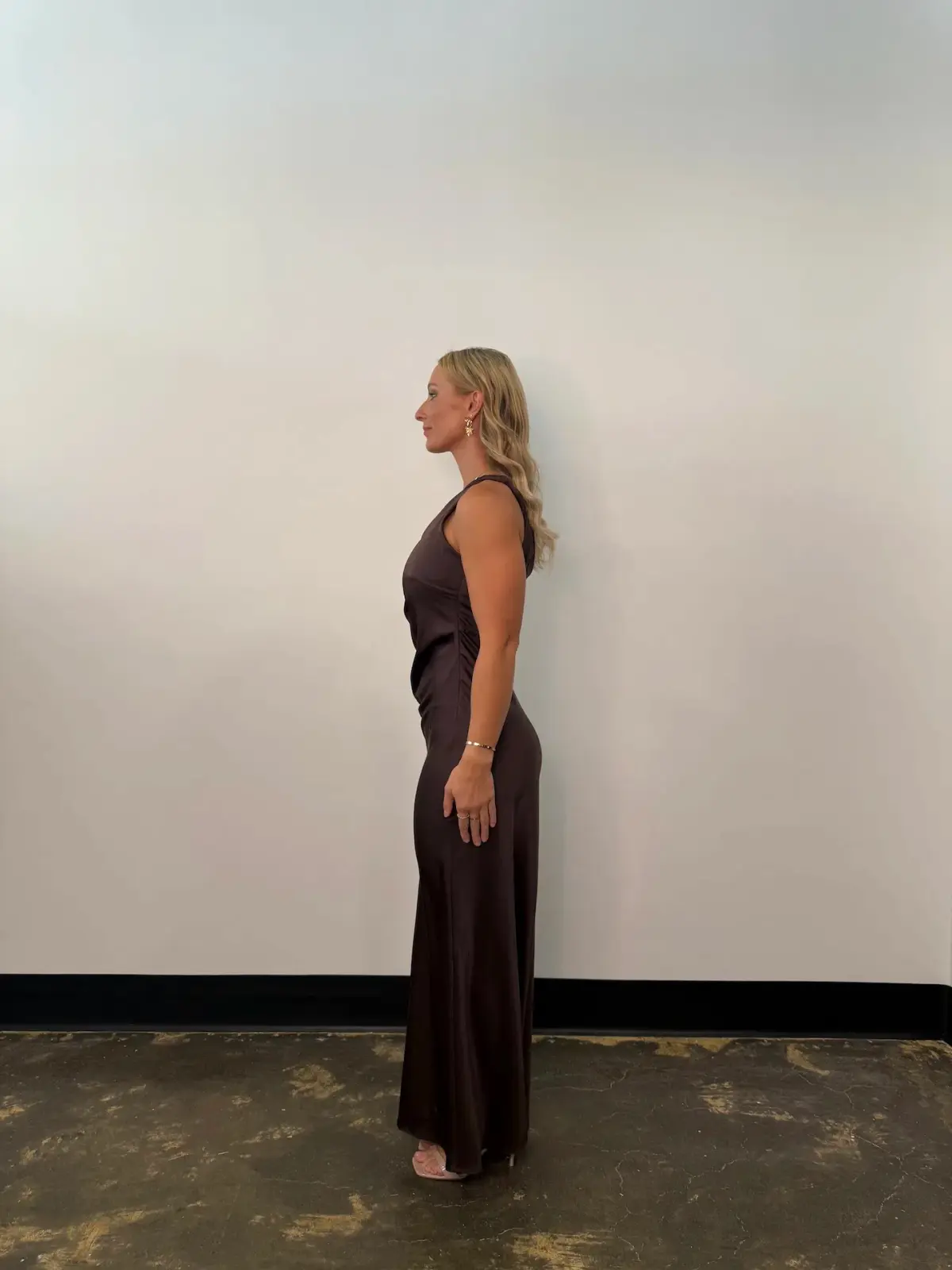 Bec & Bridge Lunetta Asym Maxi Dress in Dark Chocolate Size AU 12 - Image 2