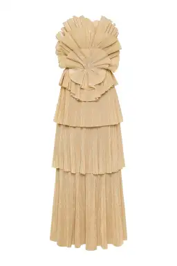 Aje Kyra Maxi Gown Gold Size 10 for rent on The Volte - image 6