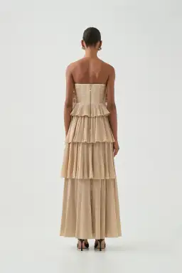 Aje Kyra Maxi Gown Gold Size 10 for rent on The Volte - image 5