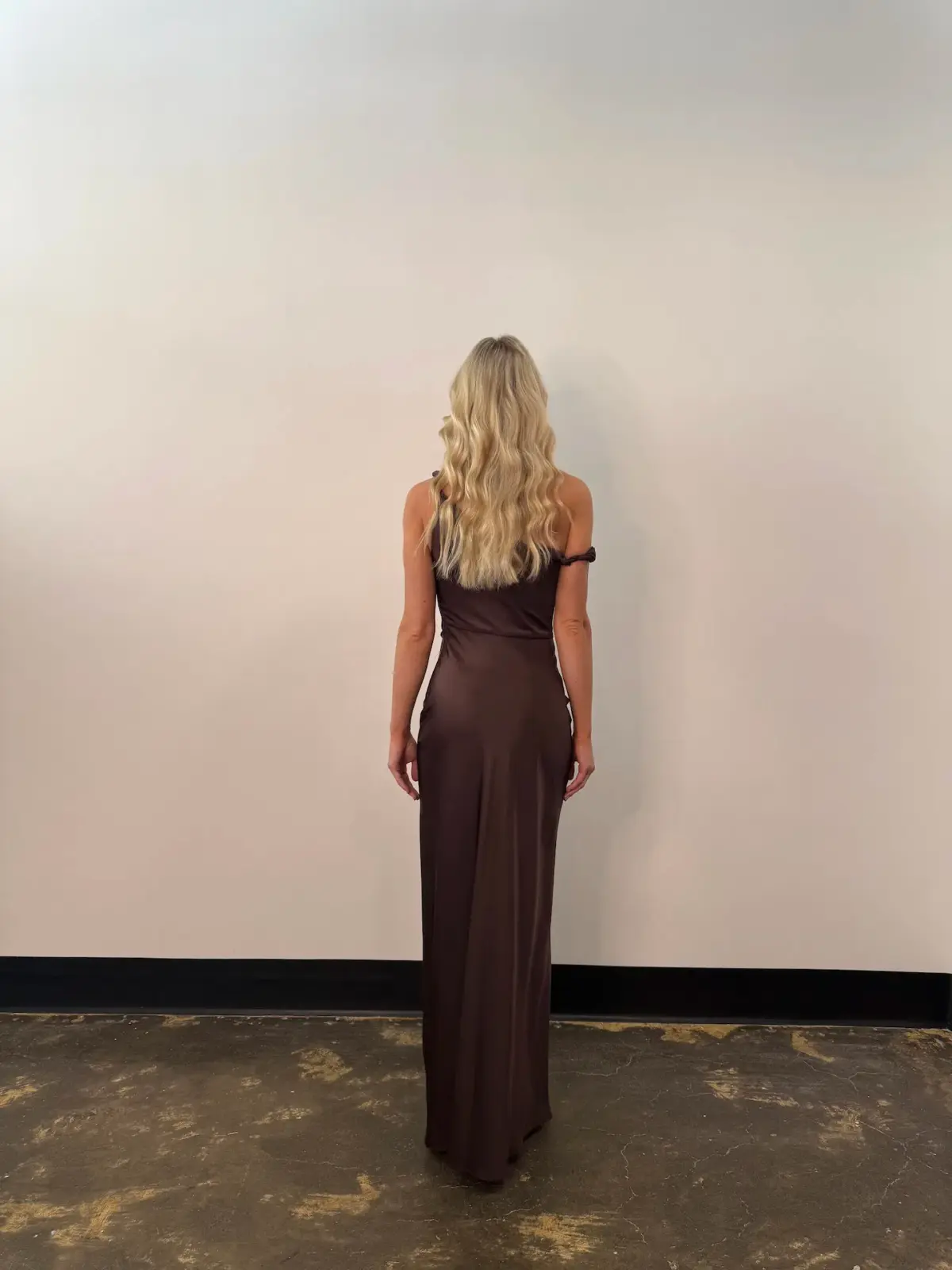 Bec & Bridge Lunetta Twist Strap Dress Maxi Dark Chocolate Size AU 8 - Image 3