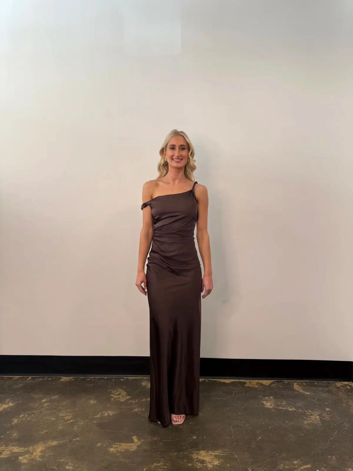 Bec & Bridge Lunetta Twist Strap Dress Maxi Dark Chocolate Size AU 8 - Image 1