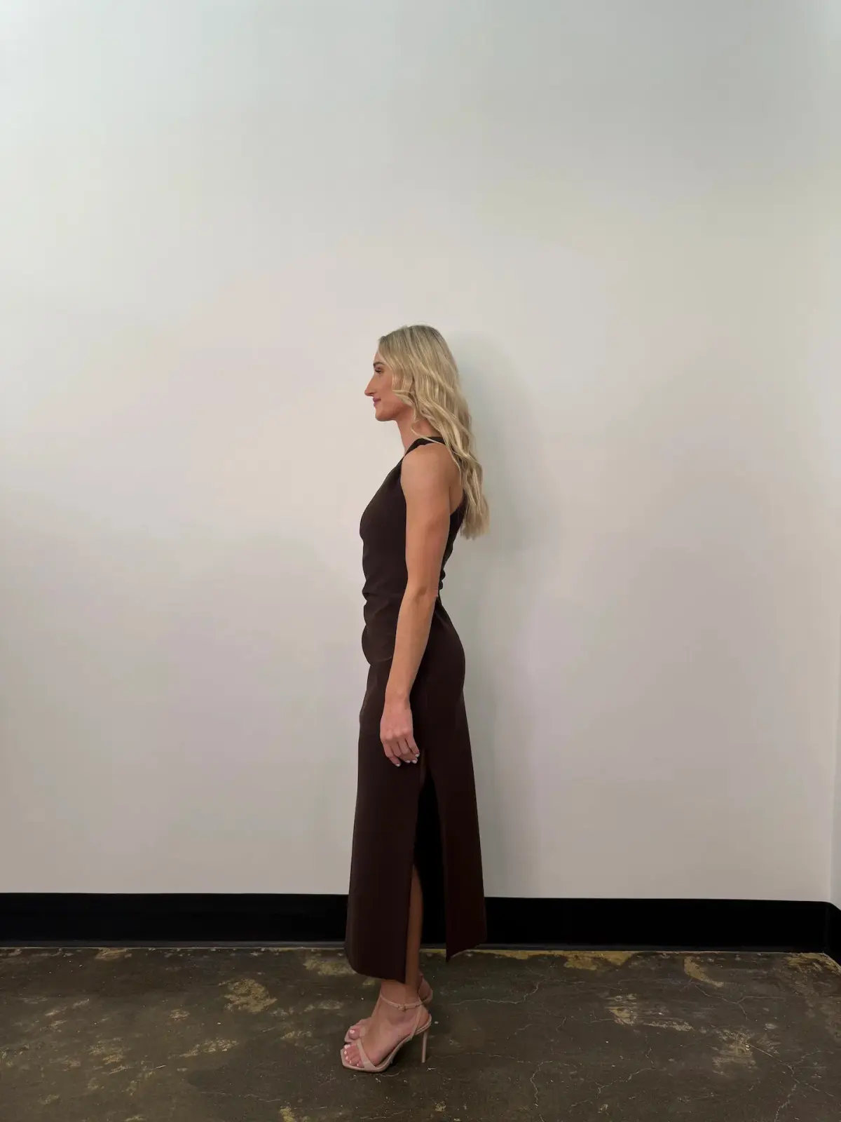 Bec & Bridge Ariven Asym Midi Dress in Dark Chocolate Size 10 - Image 3