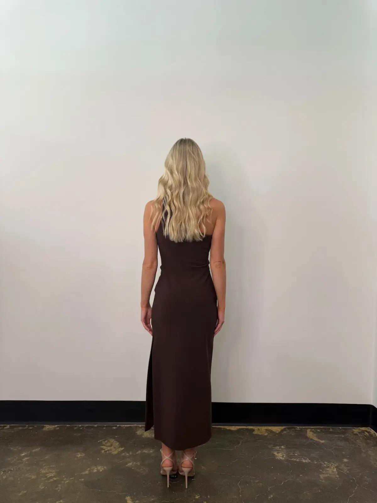 Bec & Bridge Ariven Asym Midi Dress in Dark Chocolate Size 10 - Image 4