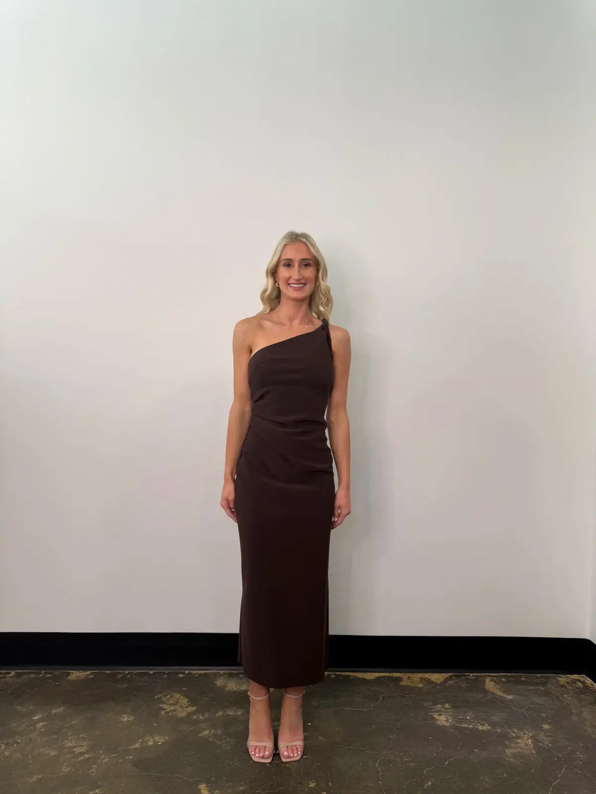 Bec & Bridge Ariven Asym Midi Dress in Dark Chocolate Size 10 - Image 2