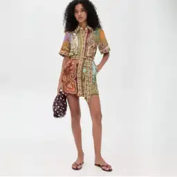 Alemais Clemenza Spliced Mini Dress Multi Size AU 8 for rent on The Volte - image 1