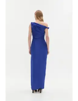 Aje Bridgette Midi Dress Cobalt Blue Size 12 for rent on The Volte - image 3