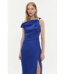 Aje Bridgette Maxi Dress Bright Blue Size AU 10 for rent on The Volte - image 5