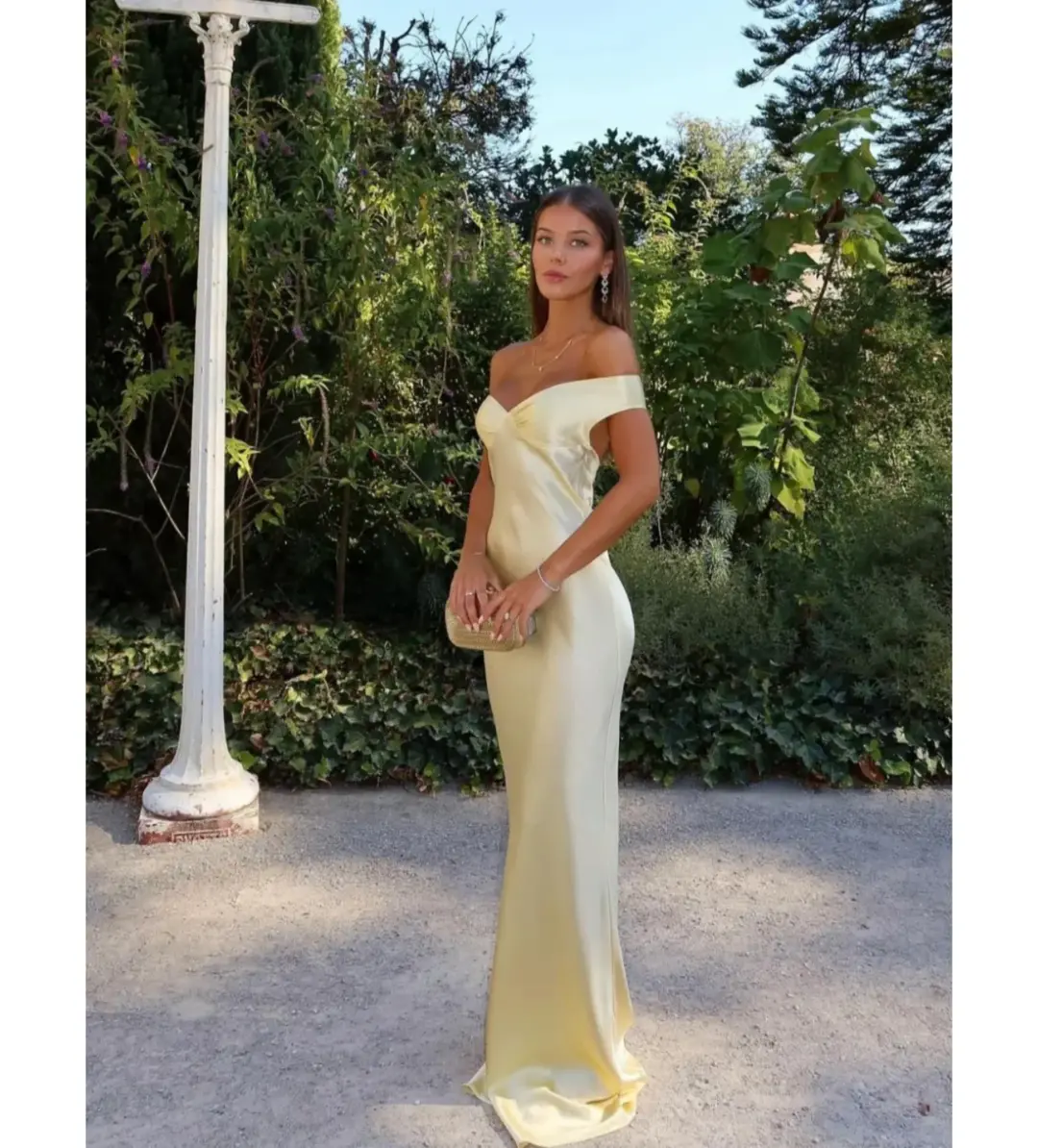 Natalie Rolt Bridget Maxi Dress in Lemon Size AU 6 for rent on The Volte - main image