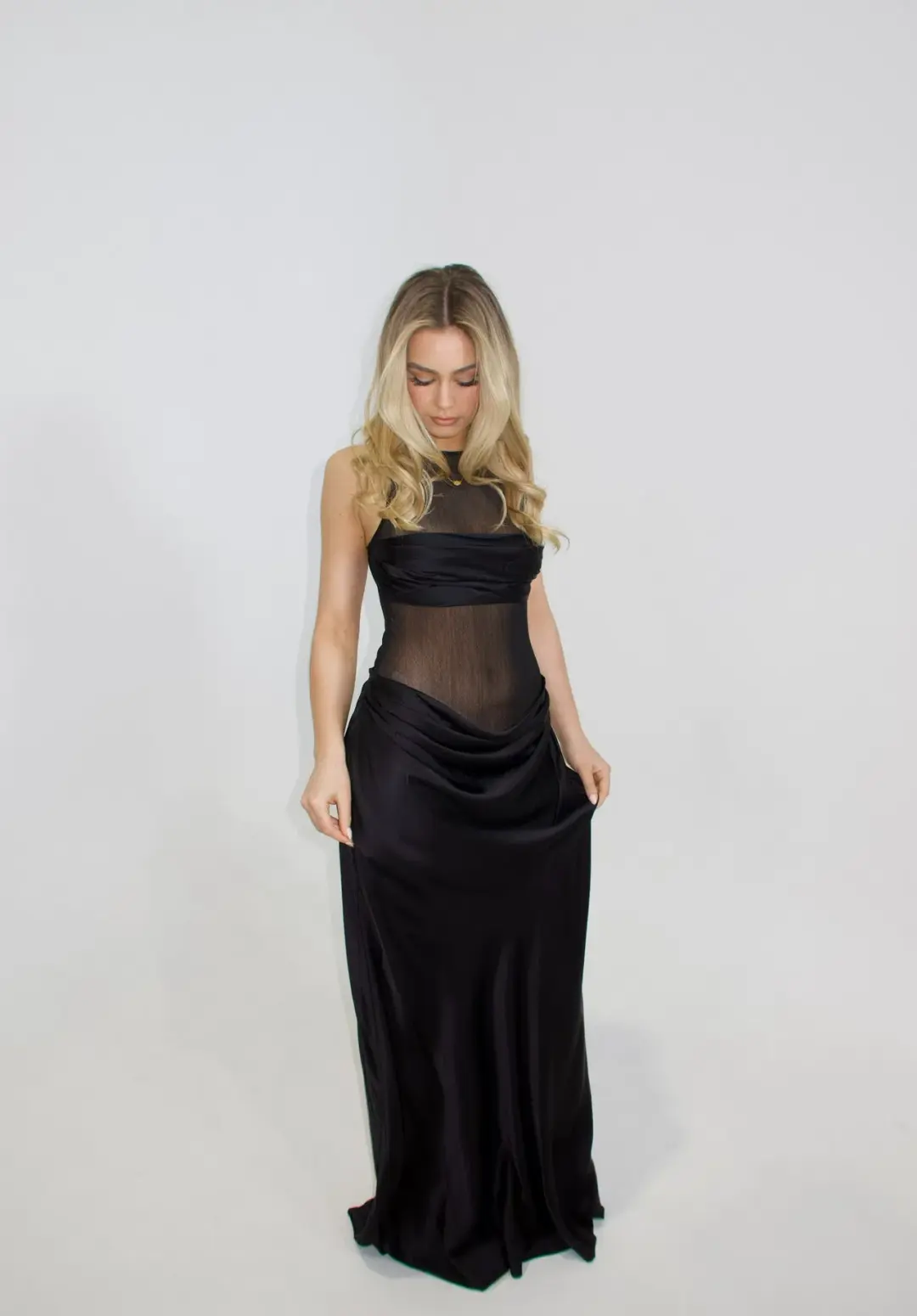 NBD Fiza Maxi Dress Black Size 8 for rent on The Volte - main image