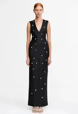 Acler Pattison Maxi Dress Black Size 10 for rent on The Volte - image 1