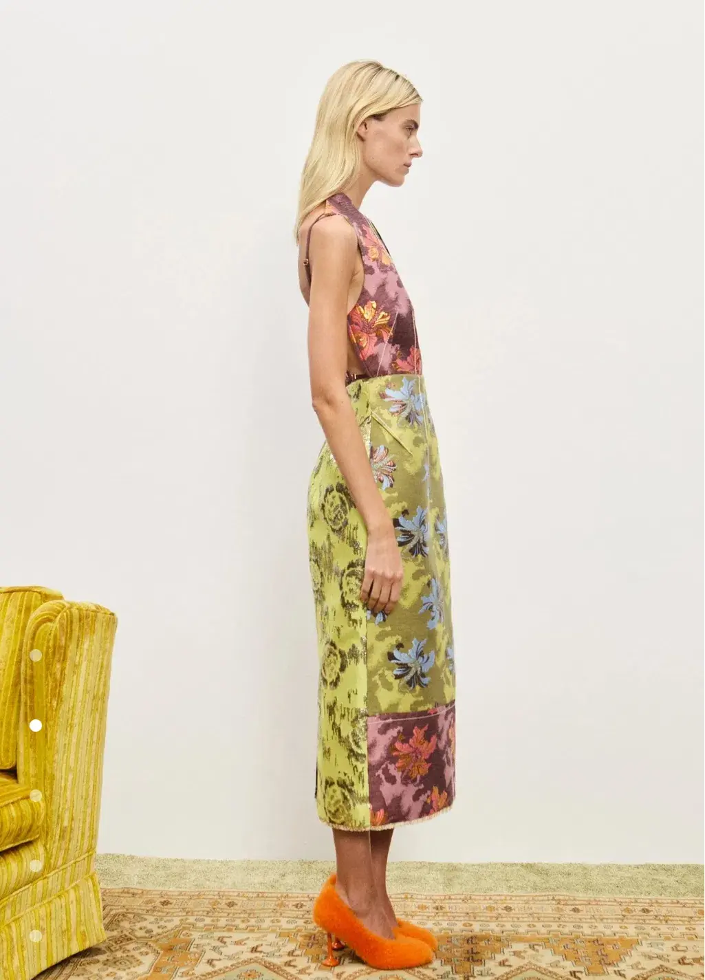 Alemais Adriana Jacquard Midi Gown Multi Size AU 10 for rent on The Volte - main image