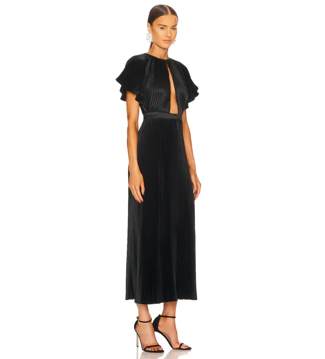 L’Idee Theatre Maxi Gown in Noir Size AU 8 for rent on The Volte - main image