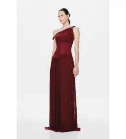 Misha Sisal Mesh Maxi Dress Port Size AU 8 for rent on The Volte - image 2
