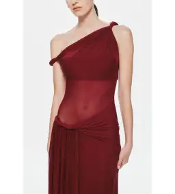 Misha Sisal Mesh Maxi Dress Port Size AU 8 for rent on The Volte - image 4