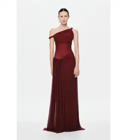 Misha Sisal Mesh Maxi Dress Port Size AU 8 for rent on The Volte - image 1