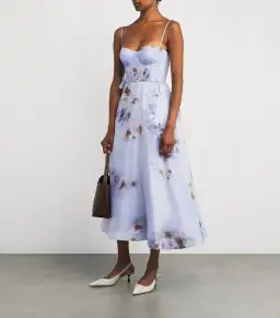 Zimmermann Hypnotic Picnic Midi Dress in Lilac Poppy Size 1 / AU 10 for rent on The Volte - image 1