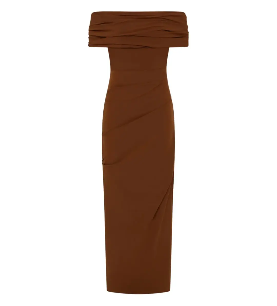 Rachel Gilbert Camille Gown in Chocolate Size 8 for rent on The Volte - main image