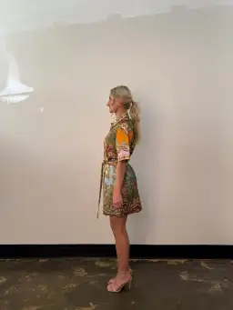 Alemais Clemenza Spliced Mini Dress Multi Size 8 for rent on The Volte - image 3