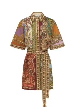 Alemais Clemenza Spliced Mini Dress Multi Size 8 for rent on The Volte - image 4