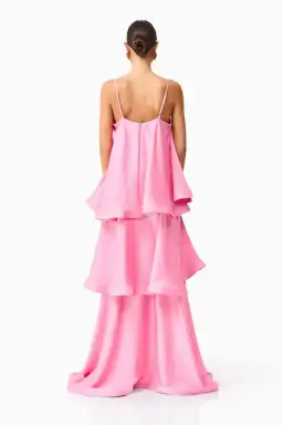 Elliatt Tilly Tiered Maxi Dress Pink Size M / AU 10 for rent on The Volte - image 3