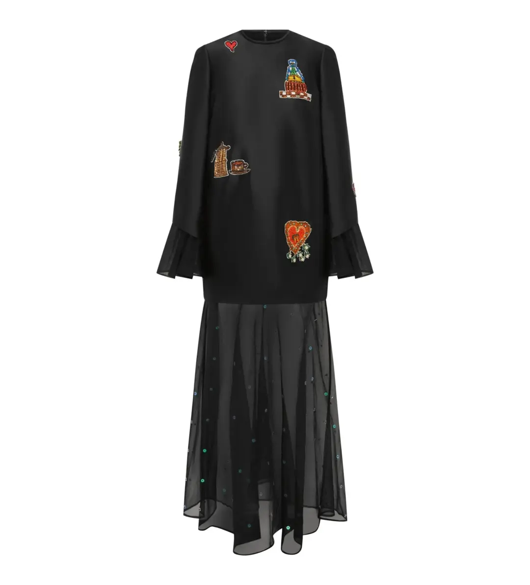 Alemais Ginger Embellished Gown Black Size 10 for rent on The Volte - main image