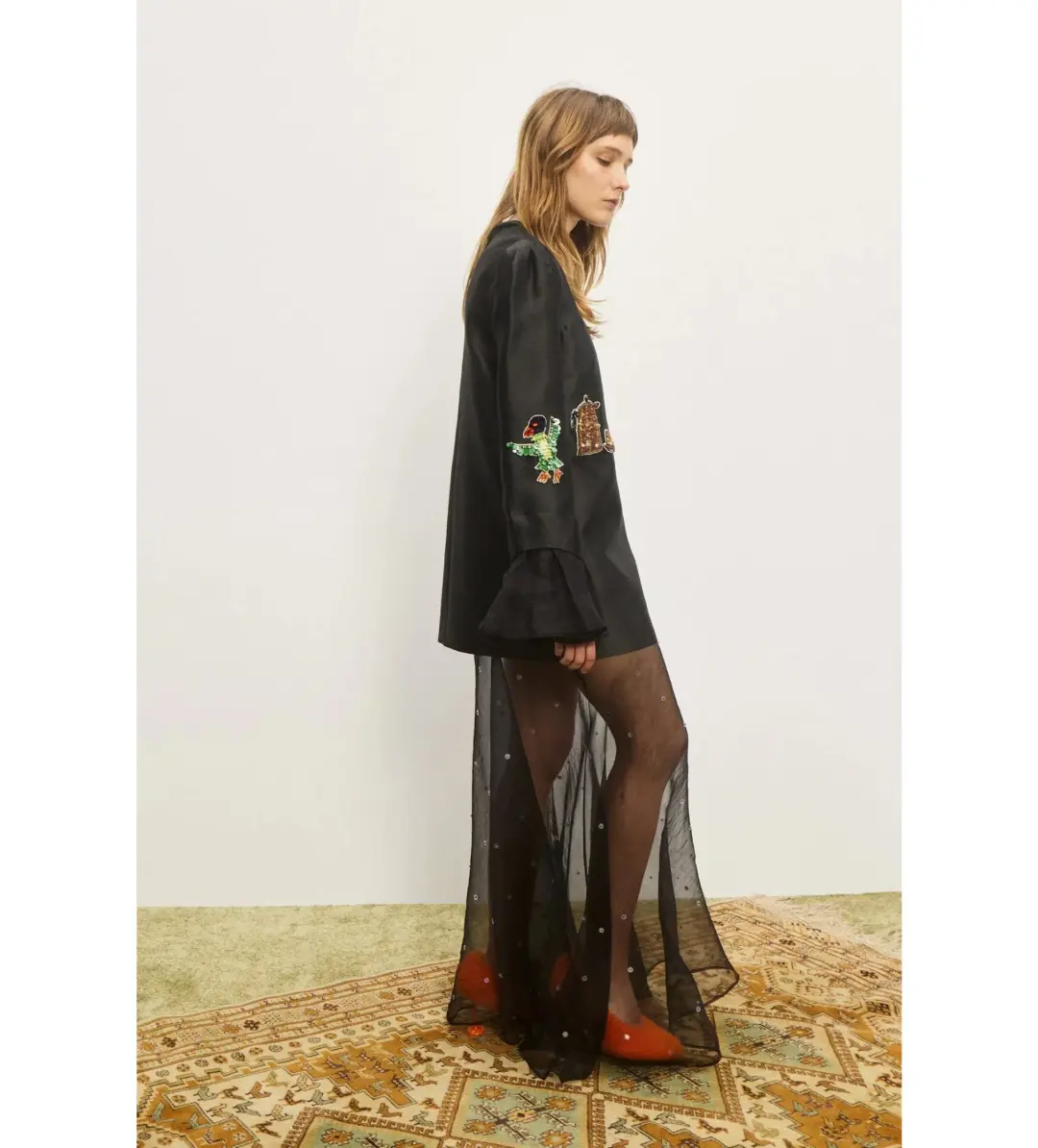 Alemais Ginger Embellished Gown Black Size 10 for rent on The Volte - main image