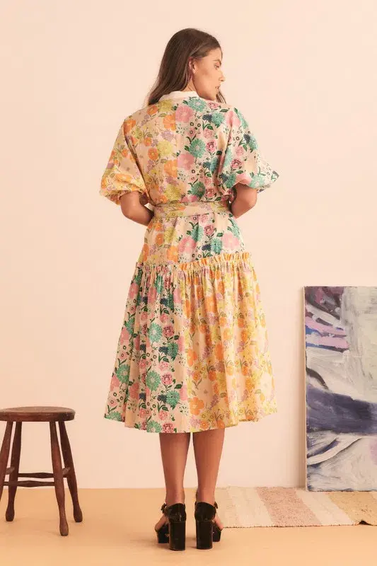 Bohemian Traders Sundance Spliced Dress in Multi Size 12 for rent on The Volte - main image