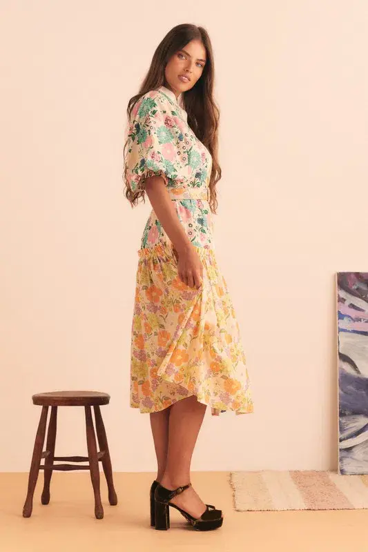 Bohemian Traders Sundance Spliced Dress in Multi Size 12 for rent on The Volte - main image