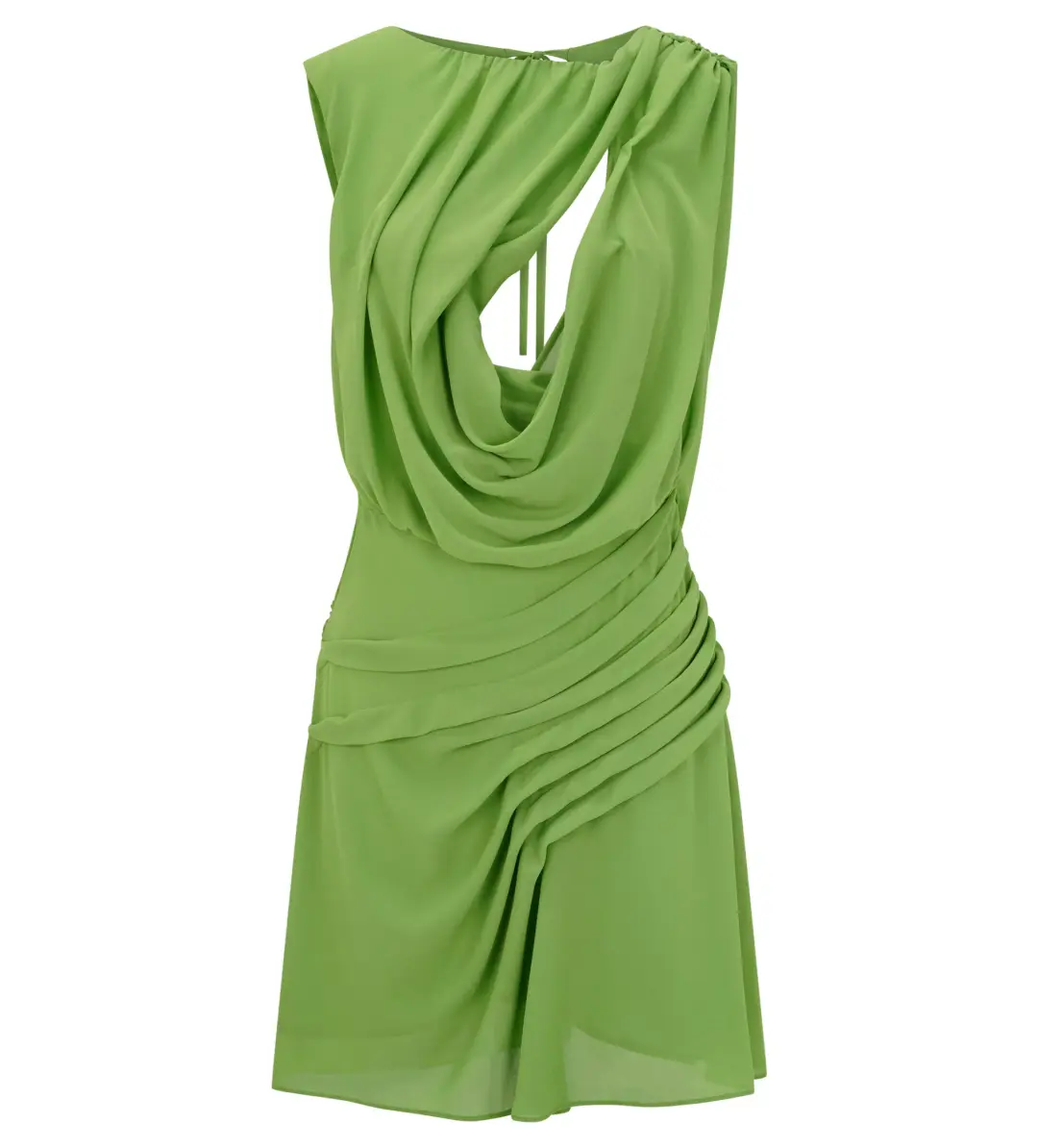 Meshki Oria Chiffon Mini Dress Green Size XXL/AU 16 for rent on The Volte - main image