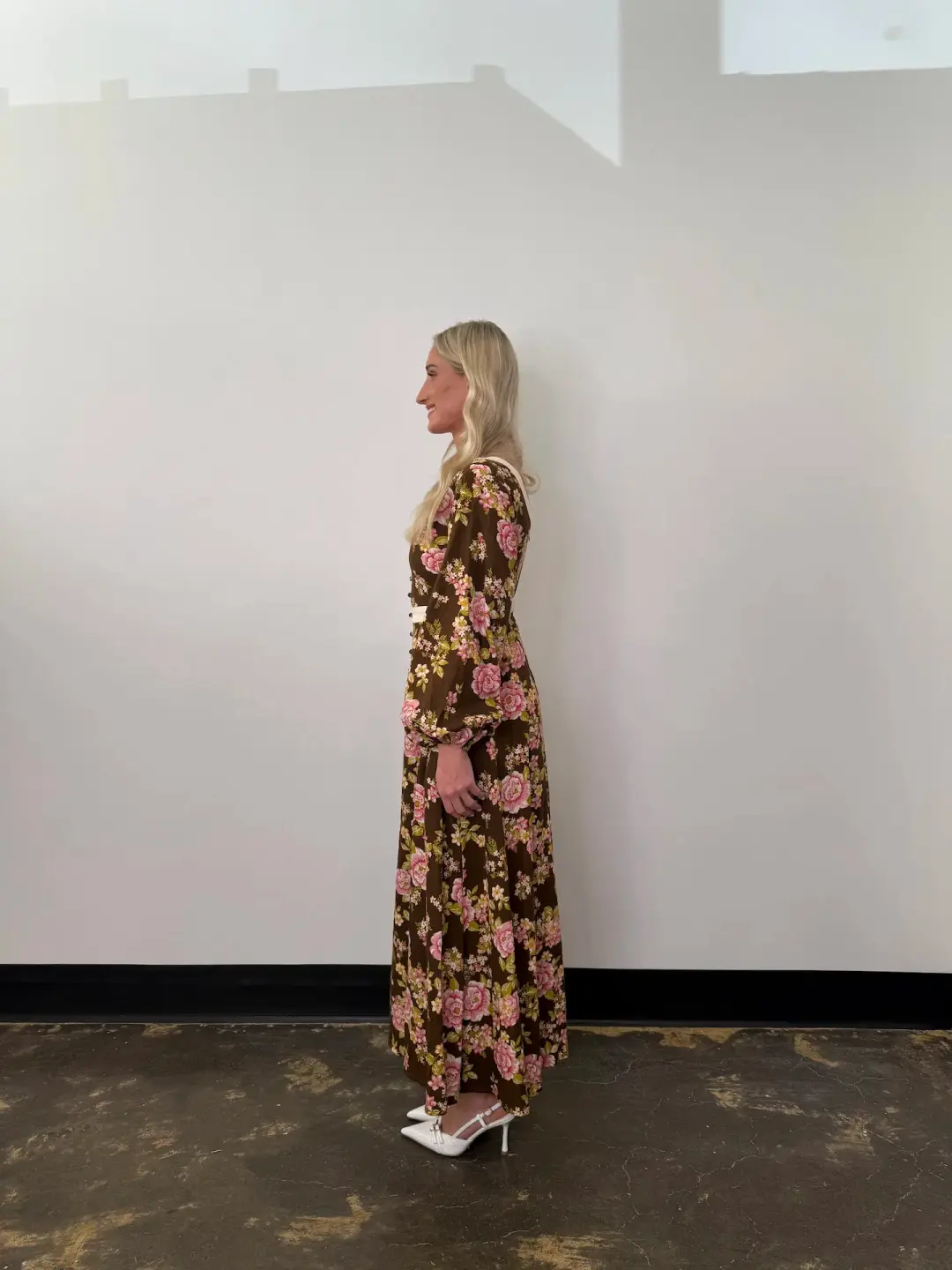 BOHEMIAN TRADERS JULIET SCOOP NECK MIDI / CHOCOLATE / SIZE 8 for rent on The Volte - main image