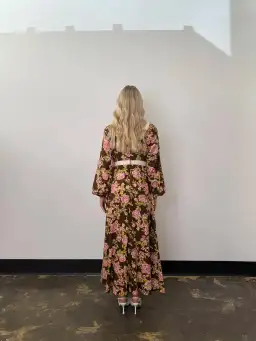 BOHEMIAN TRADERS JULIET SCOOP NECK MIDI / CHOCOLATE / SIZE 8 for rent on The Volte - image 4