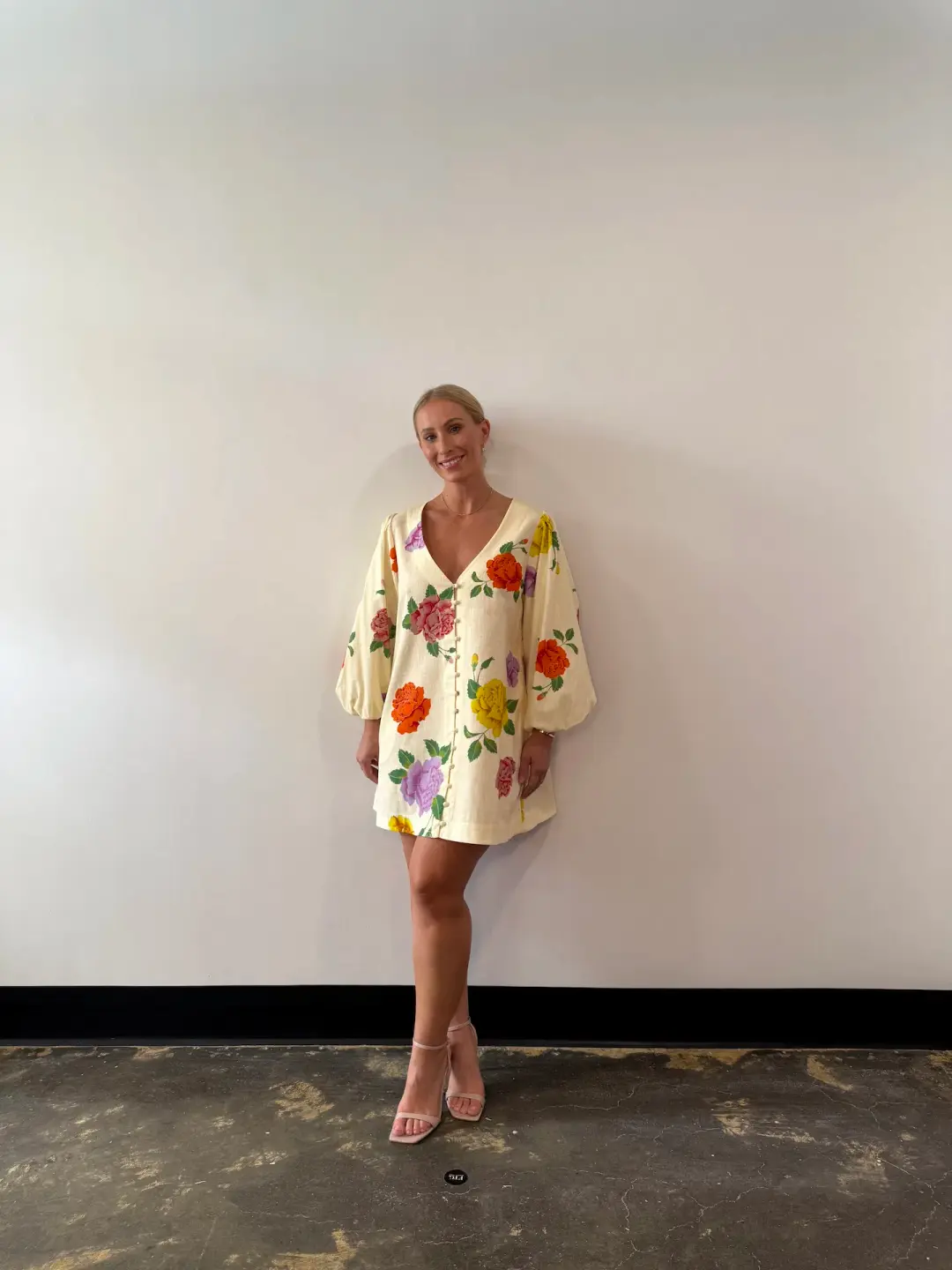 Bohemian Traders Rosetta Mini Dress Cream Size AU 14 for rent on The Volte - main image