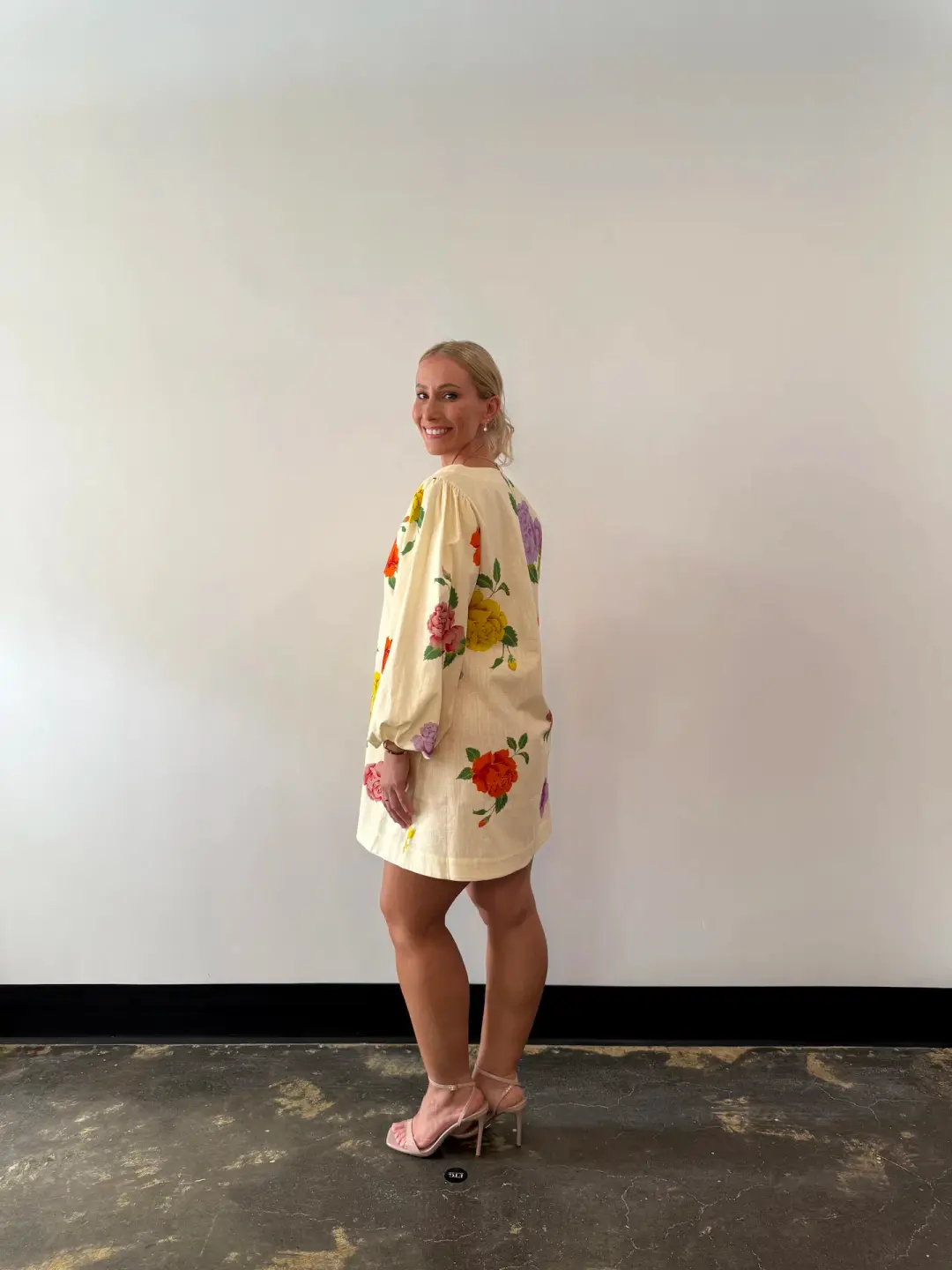 Bohemian Traders Rosetta Mini Dress Cream Size AU 14 for rent on The Volte - main image