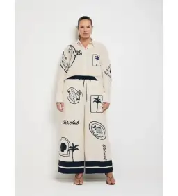 Sheike Sea Club Set Shirt & Pants Set Print Size AU 10 for rent on The Volte - image 1