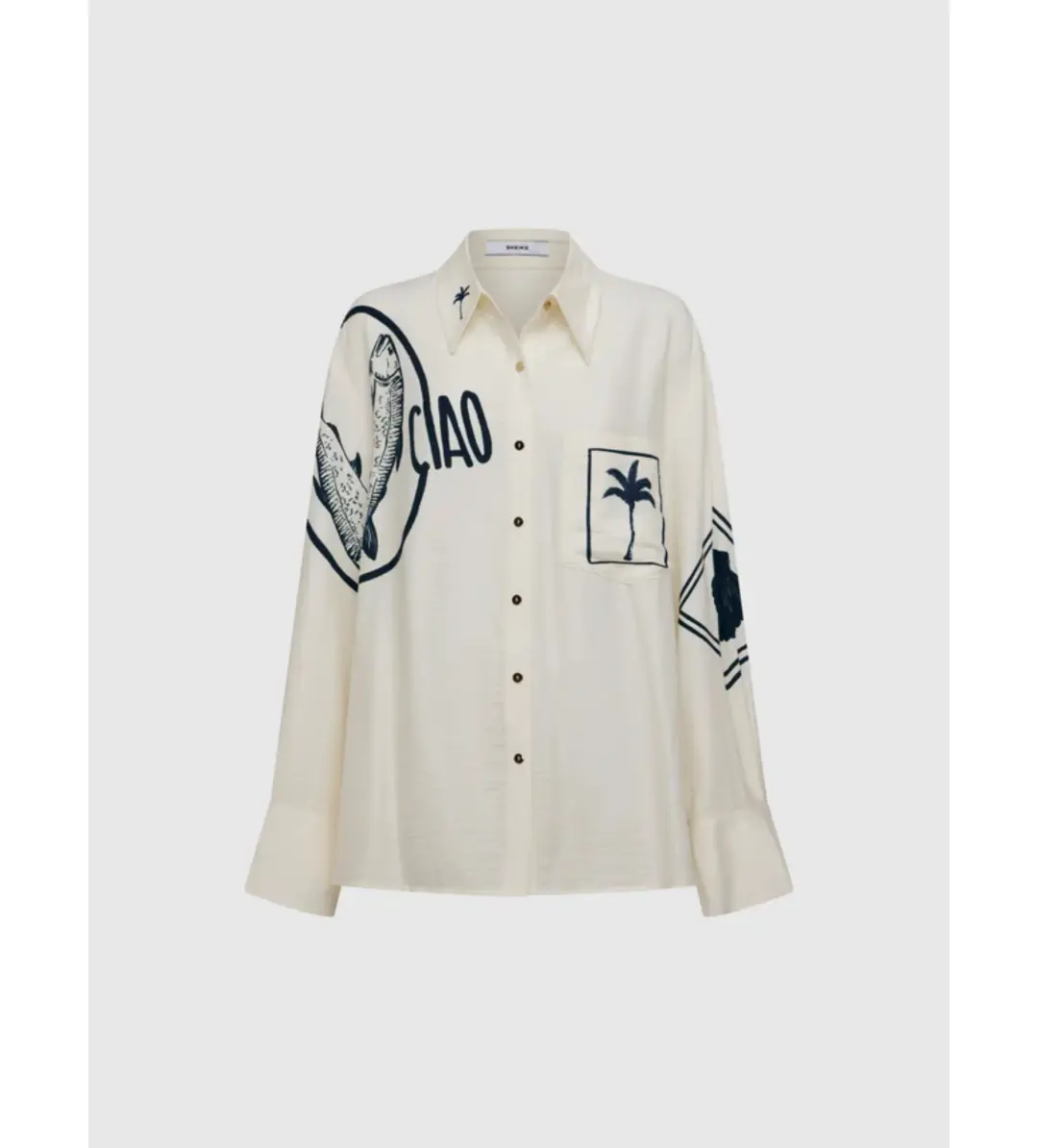 Sheike Sea Club Set Shirt & Pants Set Print Size AU 10 for rent on The Volte - main image