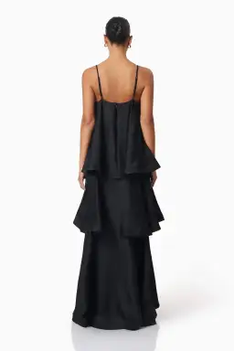 Elliatt Tilly Tiered Maxi Dress Black Size 8 for rent on The Volte - image 4