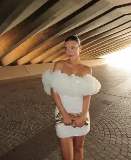 Sonya Moda Sorrento Mini Dress Ivory Size M/10 for rent on The Volte - image 3