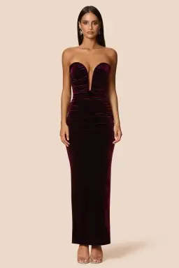 Love Nookie Nina Gown in Mulberry Size AU8