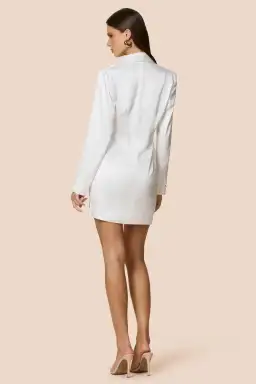 Love Nookie Penelope Blazer Dress Ivory Size 8 for rent on The Volte - image 2