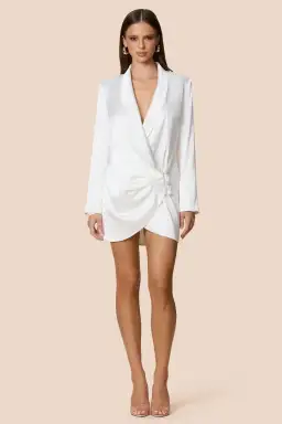 Love Nookie Penelope Blazer Dress Ivory Size 8 for rent on The Volte - image 4