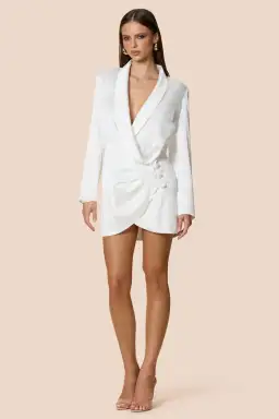 Love Nookie Penelope Blazer Dress Ivory Size 8 for rent on The Volte - image 1