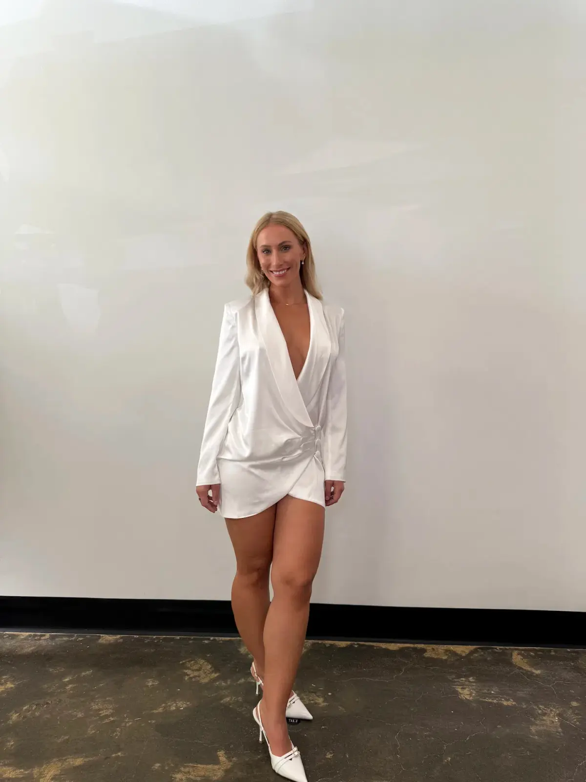 Love Nookie Penelope Blazer Dress Ivory Size 8 - Image 1