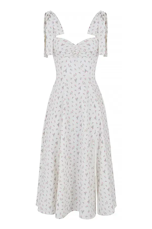 House of CB Alicia Midi Dress in White Size AU 14 for rent on The Volte - main image