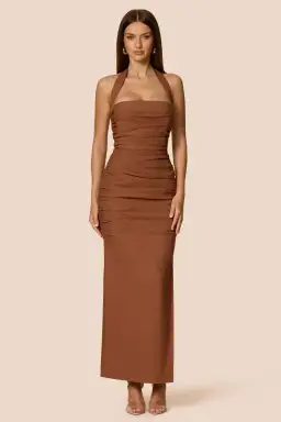 Love Nookie Zenya Maxi Dress in Caramel Size S / AU8