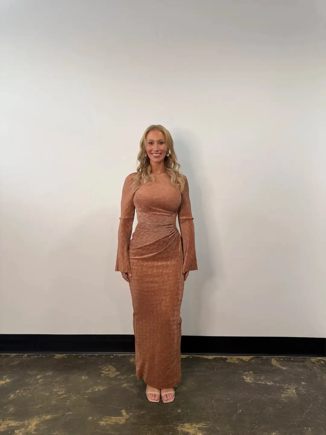 Love Nookie Mirage LS Gown in Mocha Size 10 for rent on The Volte - main image