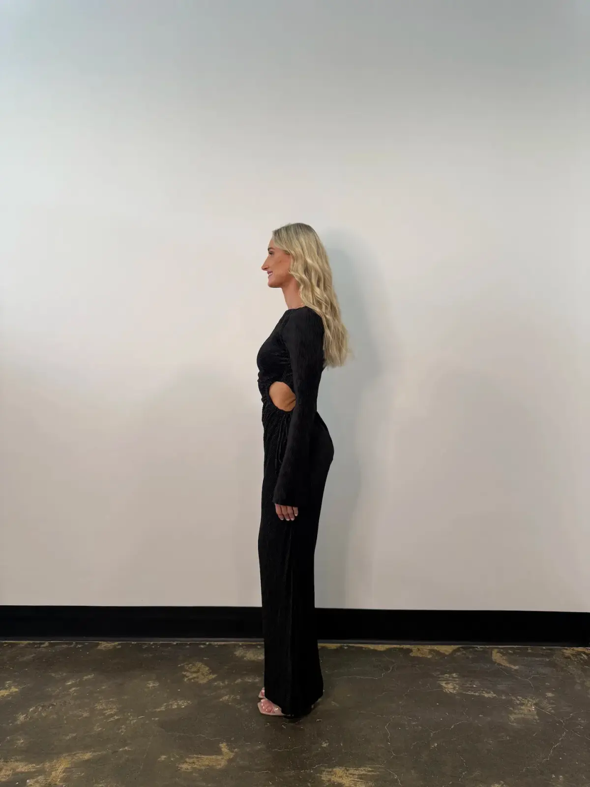 LOVE NOOKIE MIRAGE L/S GOWN / BLACK / SIZE 12 - Image 2