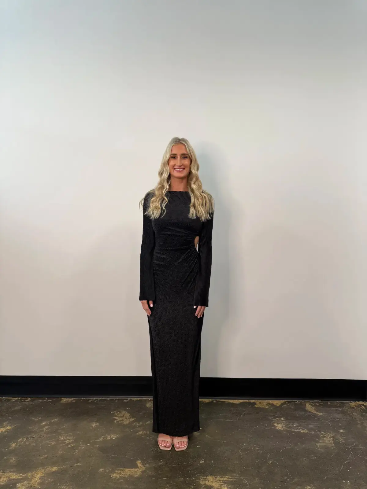 LOVE NOOKIE MIRAGE L/S GOWN / BLACK / SIZE 12 - Image 1
