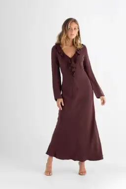 Pasduchas Soul Sleeve Maxi Dress Cherry Size AU 10 for rent on The Volte - image 2