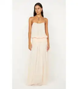 Bec & Bridge Camille Blouson Maxi Dress Peach Size 12 for rent on The Volte - image 1